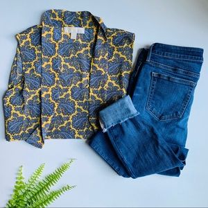 Yellow Michael Kors Paisley Tank Top